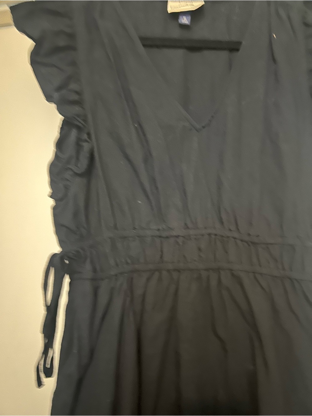 Universal Thread Black Ruffle Sleeve Mini Dress - Picture 2 of 4